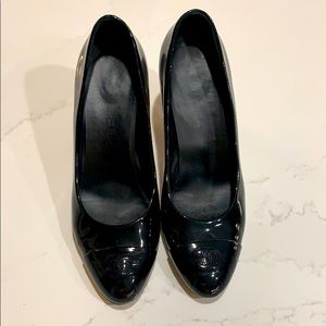 Chanel patent leather pumps
